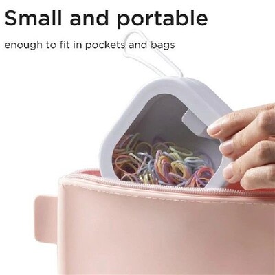 6 Pcs Portable Hair Tie Organizer Travel Storage Containers