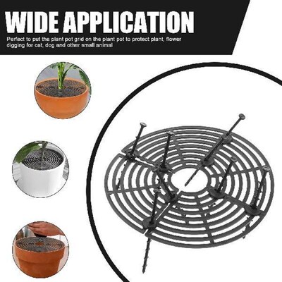 2Pcs Plant Pot Grid Covers Wear Resistant Flower Pot Soil