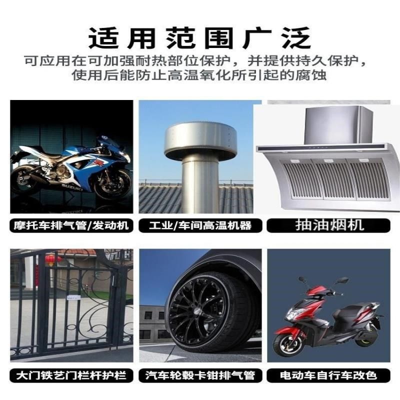 耐高温防锈自喷漆油烟机喷漆卡钳暖气片排气管亮黑哑黑银色高温漆,基础建材,金属漆,淘宝优惠券,粉丝福利购,淘宝优惠卷