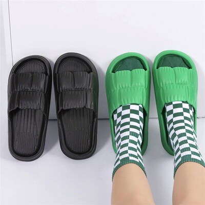 2023 Women Soft Sole Cloud Slippers Thick Platform Indoor