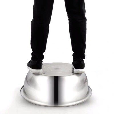 04 Stainless Steel Basin Round Washbasin Large Basin Vegetab
