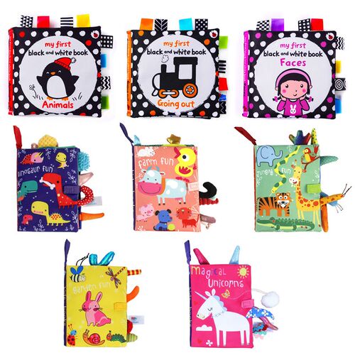 Baby Kids Fabric Books Early Learning Educational Cloth Book