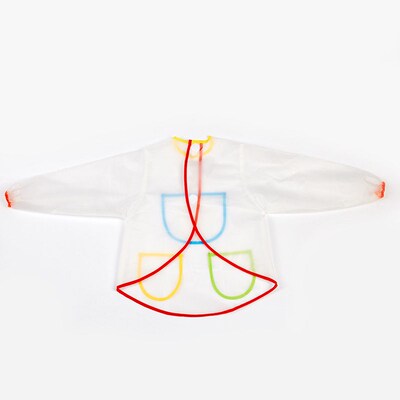 Childrens Painting Art Apron Transparent Painting Waterproo