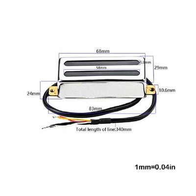Metal Pickup Guitar Supplies Sound Transducer Instrument