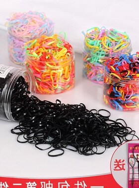 One-time rubber band black high elastic hair bands hair rope