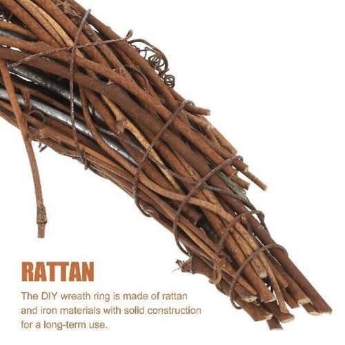 2Pcs Rattan Vine Wreath DIY Frame for Garland Making Craft