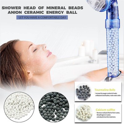 Shower Head Replacement Beads Filter Energy Anion Mineraliz
