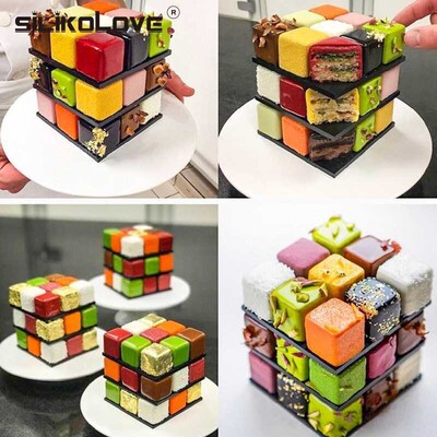 15Cavity Silicone Mold Cube Non Stick Dessert Pastry Mold Ma