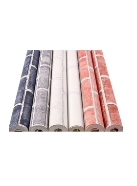 中式砖纹 红砖白砖灰砖文化砖墙纸 茶楼理发店咖啡馆酒吧背景壁纸