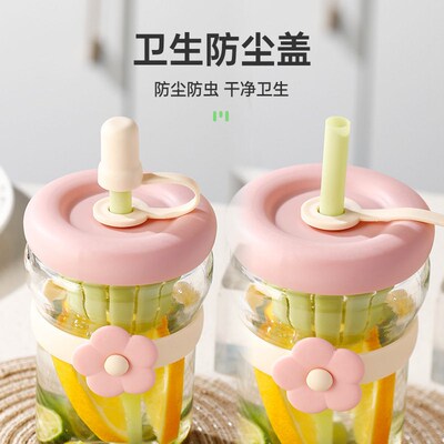 Flower Cup Internet Celebrity High-looking Glass Cup Departm