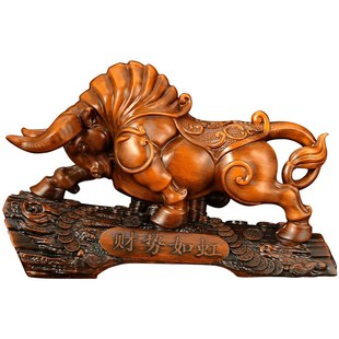 招财牛摆件 华尔街旺市牛炒股票办公室牛势桌面装饰品开业送礼品