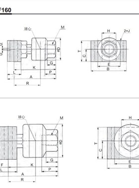 脚座型浮动接头JL20/30//32///3-8-10--1-1-1/1