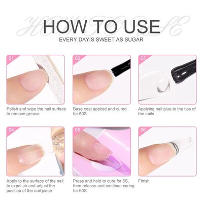 Limegirl Nail Tips Glue Gel 7.5ml uv Glue for false Nail