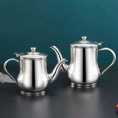 Stainless Steel Oil Storage Pot with Fine Mesh Practical