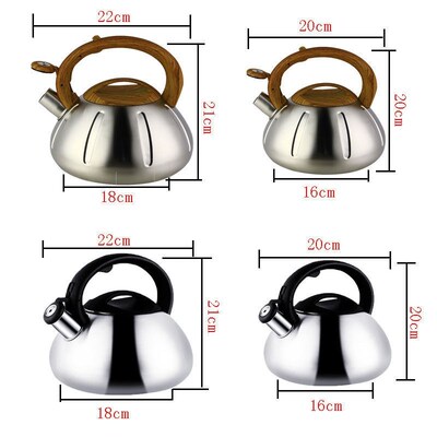 Stainless Steel Kettle Kettle Gas Gas Cooker Teapot Automati