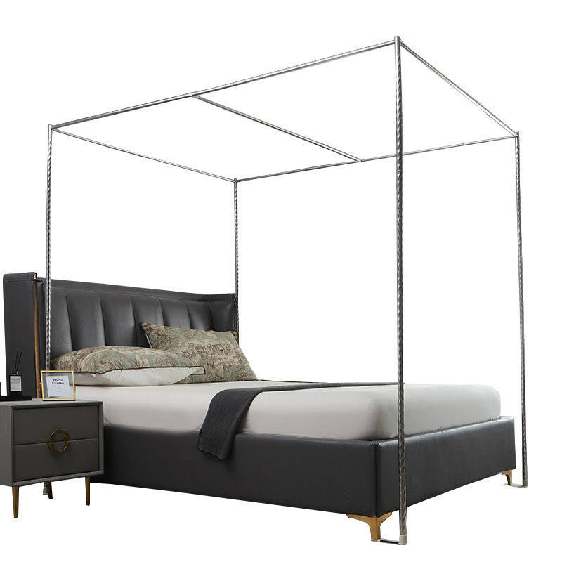 蚊帐支架不锈钢螺纹固定卡扣一米五加粗加厚家用卧室通用2022单买