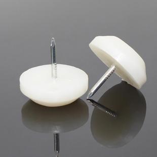 桌腿垫防滑白色地钉桌椅脚钉塑料耐磨防潮地脚钉垫片白色地垫