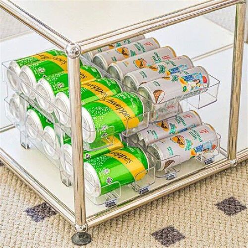 Stackable Refrigerator Organizer Bins Pop Soda Can