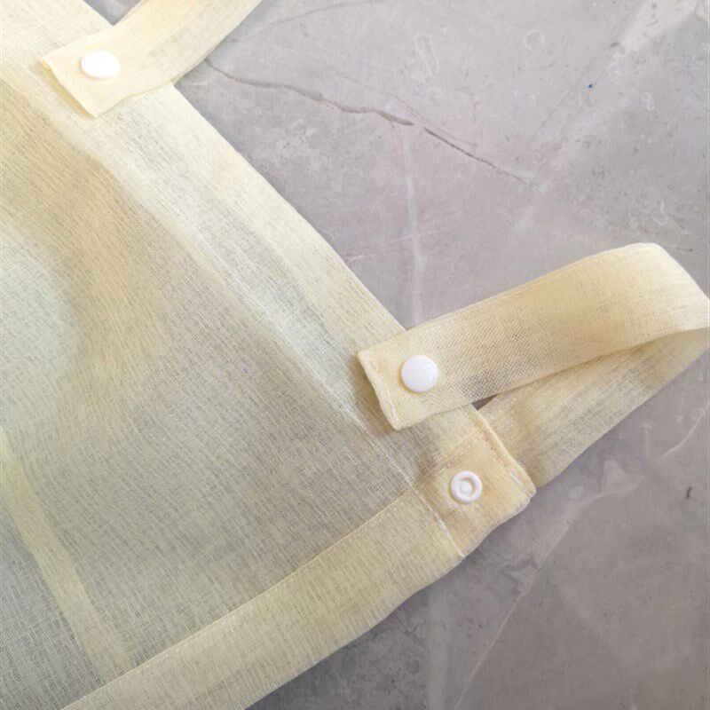 暗扣设计架子四柱床床幔帘头装饰纱帘蚊帐防尘定制床帘麻纱纱幔