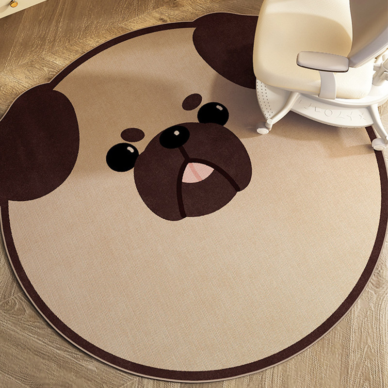 地毯儿童阅读区圆形地垫卧室床边书房电脑椅写字书桌防滑垫子卡通,居家布艺,地毯,淘宝优惠券,粉丝福利购,淘宝优惠卷