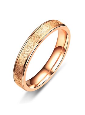 20Year Romantic Simple Matte Couple Rings New Arrivals in Ja