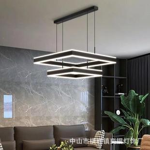 1452客厅吊灯网225新款广东中山轻奢红灯具现代简约灯大气极简主0