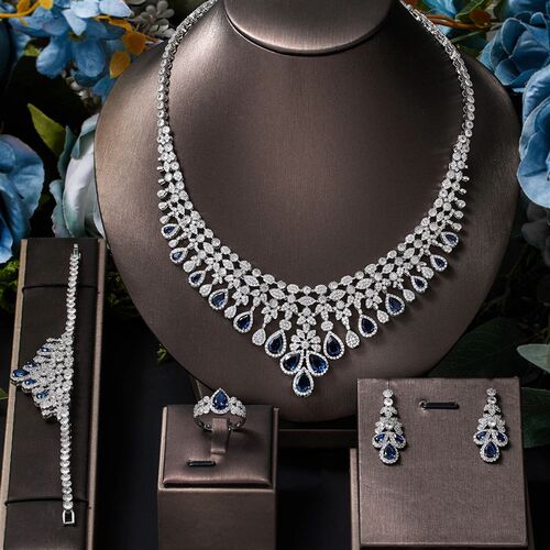 2023 Zircon Super Deluxe Tassel Water Drop Big Wedding Brida