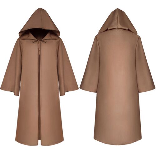 Adult Kids Halloween Wizard Cloak Cosplay Costume Monk Hoode