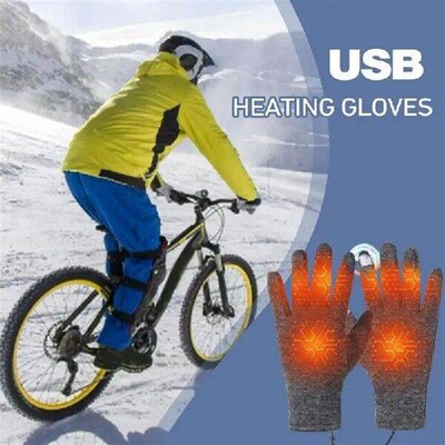Electric Heated Gloves Touch Screen Outdoor Riding Skiing