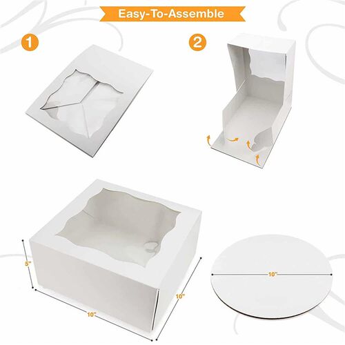 Open Window Cupcake Box Portable Mousse Cake Box West Point