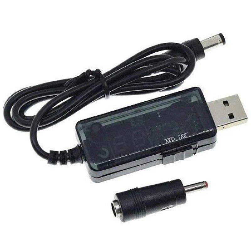 USB Boost Converter Cable DC 5V to 9V 12V USB Step-up - 实物图