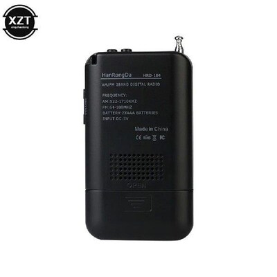 Hrd-104 Pocket Am Fm Radio LCD Digital Radio-frequency