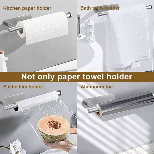 No Punching Wall Mounted Toilet Paper Holder Adhesive Toilet