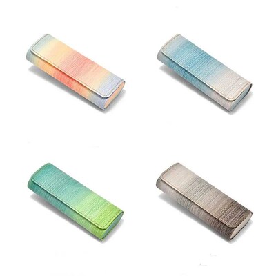 New Portable Anti Pressure Rainbow Color Spectacle Case Sung