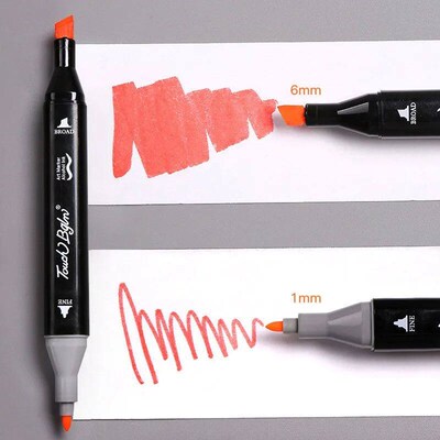 24-80 Colors Oily Art Marker Pen Set for Draw Double Headed