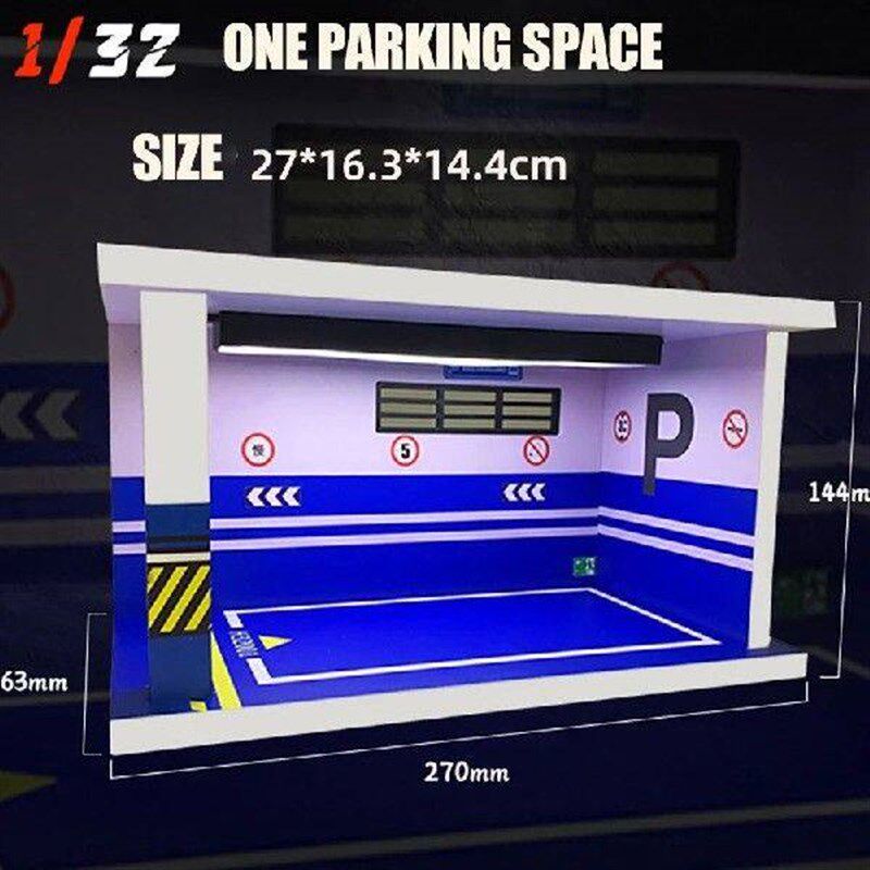 1/32 1/24 1/18 Scale Lighting Parking Lot Assembly Toy - 实物图