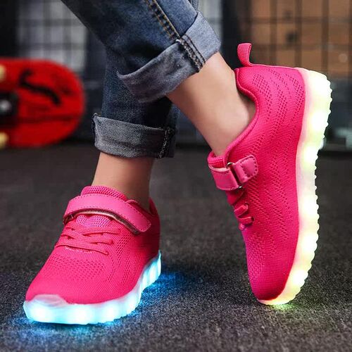 New luminous childrens shoes boys and girls LED colorful li