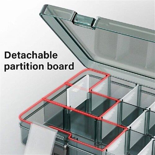 Plastic Tool Parts Storage Box 6/18/21 Grids Tool