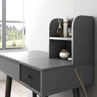 JOYLIVE Furniture Simple Modern Flap Dresser with Makeup Mi