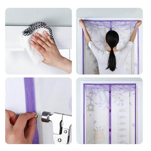 1Pcs Window Screen Door Mosquito Curtain Household Partition