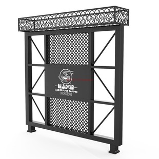 工业风餐厅卡座矮隔断花架铁艺过道围栏酒吧隔栏餐饮饭店装饰护栏