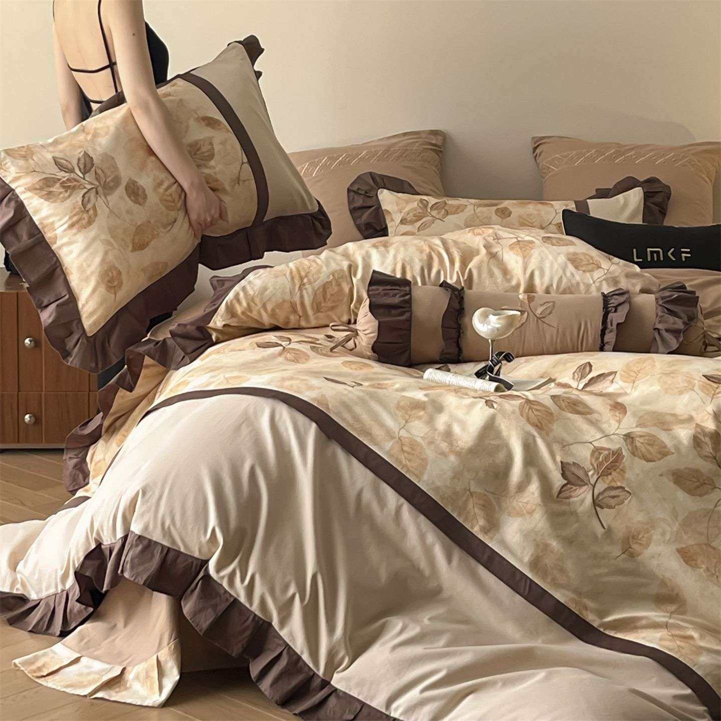 法式公主风全棉加厚磨毛四件套长绒棉纯棉床单被套秋冬季床上用品,3C数码配件,其它配件,淘宝优惠券,粉丝福利购,淘宝优惠卷