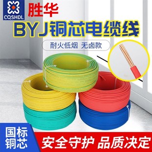 胜华WDZB-BYJ1.5/2.5/4/6/10平方低烟无卤耐火电线阻燃国标电缆