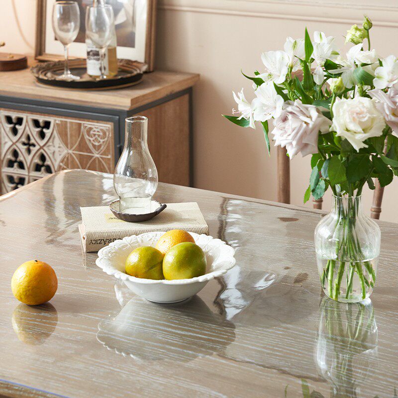 透明软玻璃桌布防水防油免洗桌垫PVC塑料桌面防烫餐桌茶几台布值