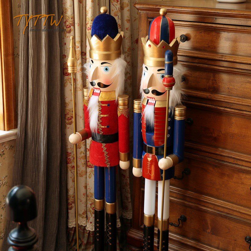 欧式胡桃夹子木偶士兵电视柜旁边落地大型摆件创意门厅餐厅大摆件
