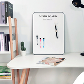 西景软边磁性小白板挂式 双面写字板儿童画板桌面支架办公记事留言