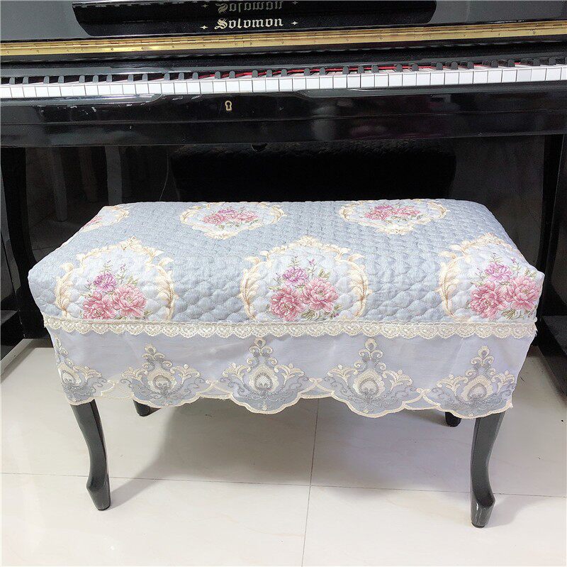 夹棉加厚钢琴凳罩加棉琴凳子套双人凳罩布艺梳妆凳罩单人升降凳罩