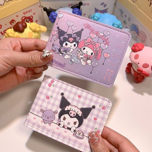 库洛米驾驶证行驶证件保护套二合一皮套可爱卡通一体驾照本卡包女