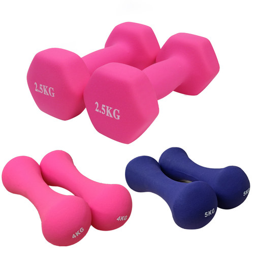 瑜伽哑铃女士健身房家用2.5一对初学者小哑铃男士练臂肌健身器材