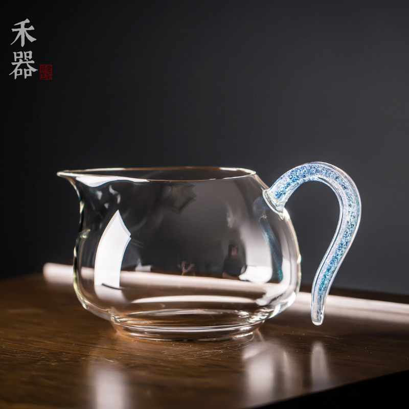 禾器玻璃茶具大自慢炫彩淡然公道杯茶海匀杯茶盅分茶器功夫茶道